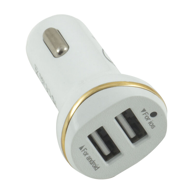foto del prodotto bes caricabatterie universale 2 usb accendisigari auto dr ld 8142 dw