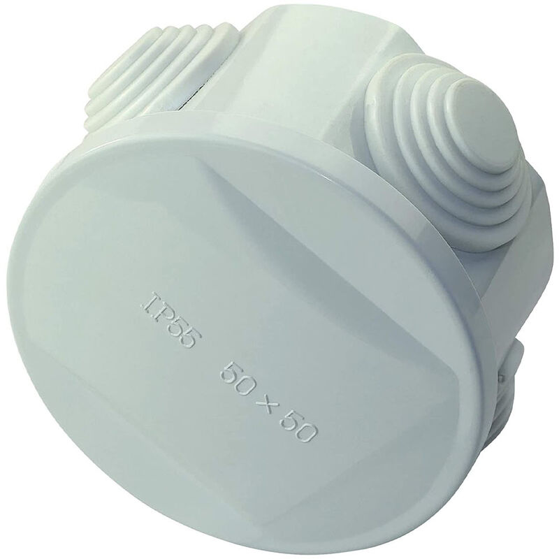 foto del prodotto bes - cassetta di derivazione elettrica scatola stagna 50x50mm rotonda 4 fori s50