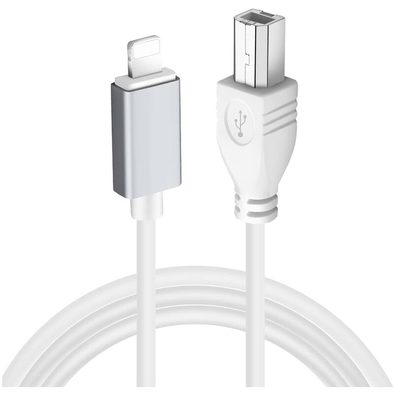 foto del prodotto bes cavo adattatore lightning usb type b pianoforte chitarra scheda audio stampante
