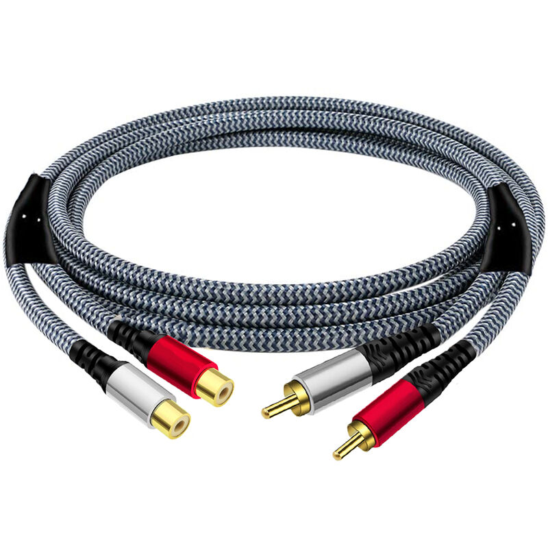foto del prodotto bes cavo rca jack maschio femmina 2m intrecciato estensione audio q hd621