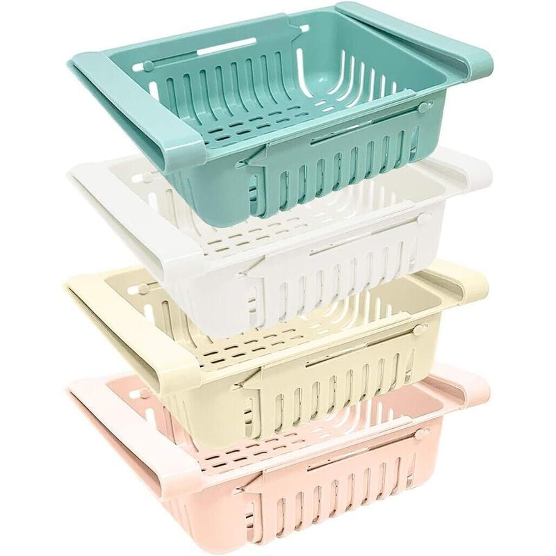 foto del prodotto bes cestello frigorifero scatole portaoggetti 4pz organizzazione casa cucina