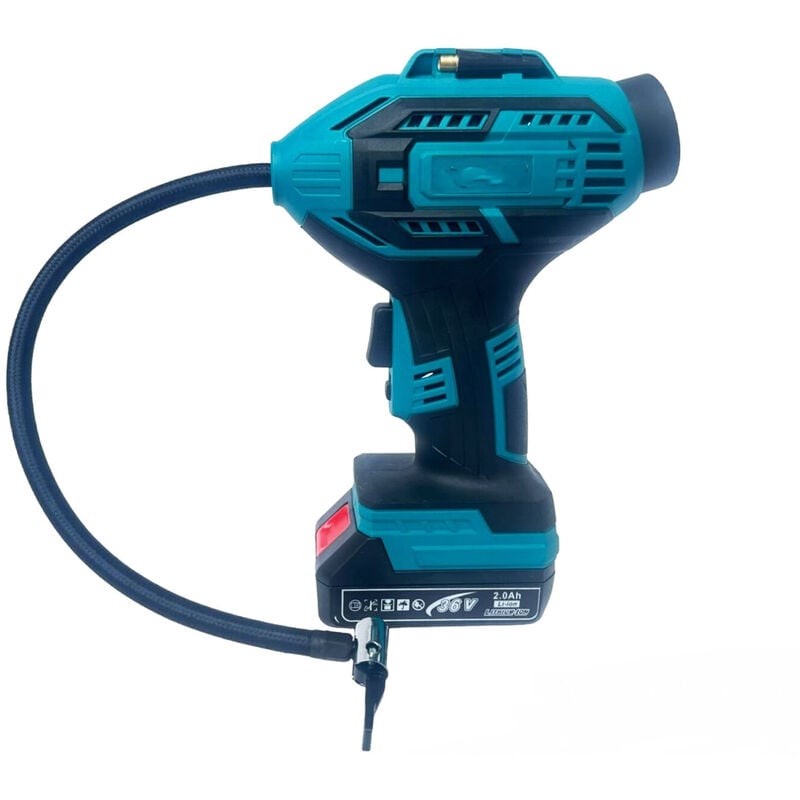 foto del prodotto bes compressore aria portatile doppia batteria litio 36v digitale ruote auto moto
