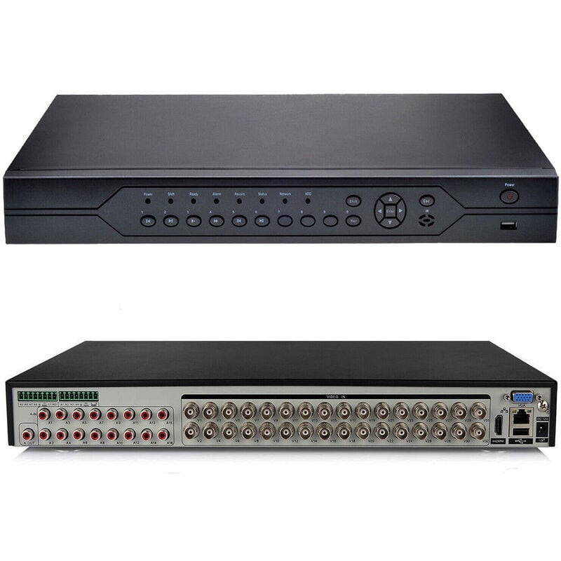 foto del prodotto bes - dvr 32 canali ibrido videoroveglianza h.264 hdmi p2p analogico con telecomando