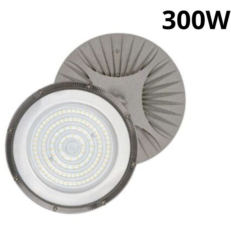 foto del prodotto bes faro industriale led 300w disco rotondo ufo ip65 plafoniera campana dr