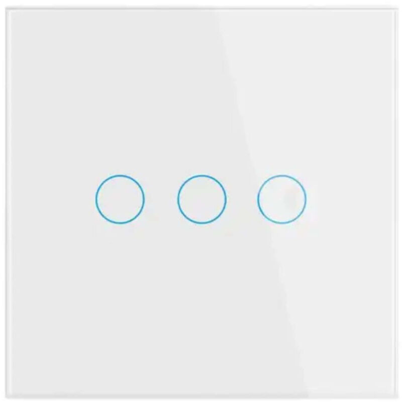 foto del prodotto bes interruttore smart 3 vie vetro switch home luci bianco
