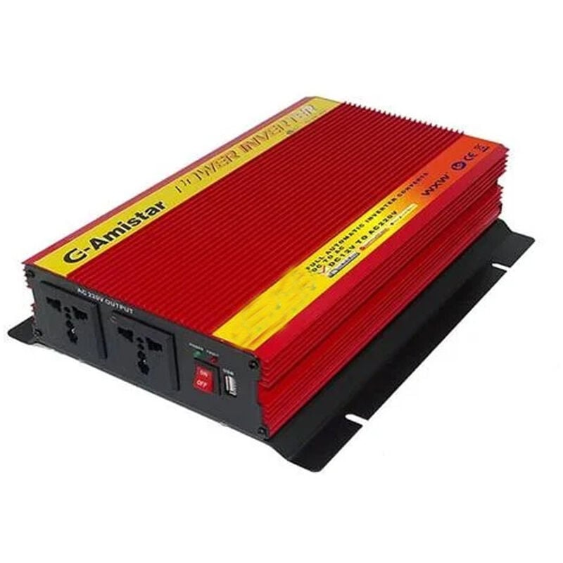 foto del prodotto bes inverter potenza 2000w trasformatore corrente doppia presa auto camper campeggio