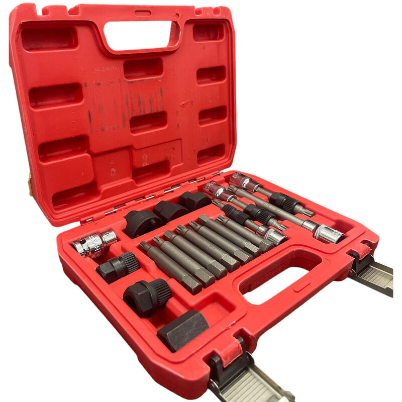 foto del prodotto bes kit 18pz chiavi smontaggio montaggio puleggia alternatore motore auto estrattore
