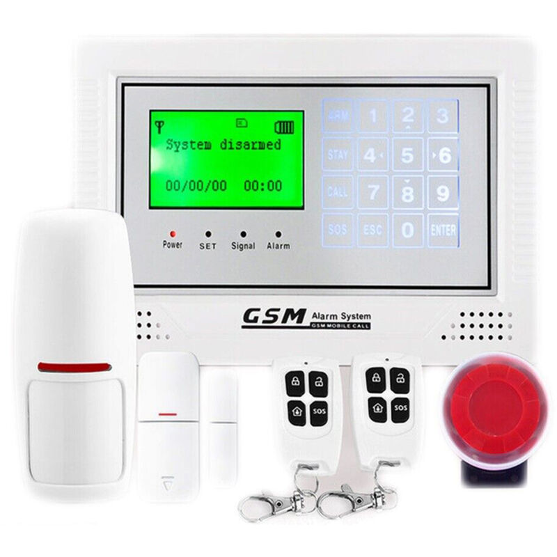 foto del prodotto bes kit antifurto casa negozio allarme touchscreen wireless app wifi