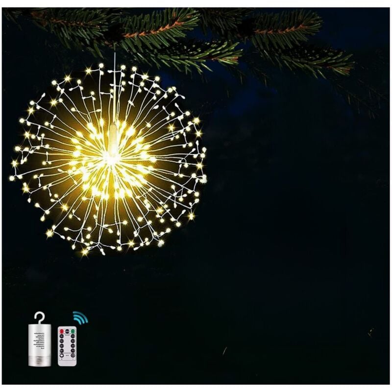foto del prodotto bes luce fuochi d artificio ramo luce telecomando sospeso naturale pendente