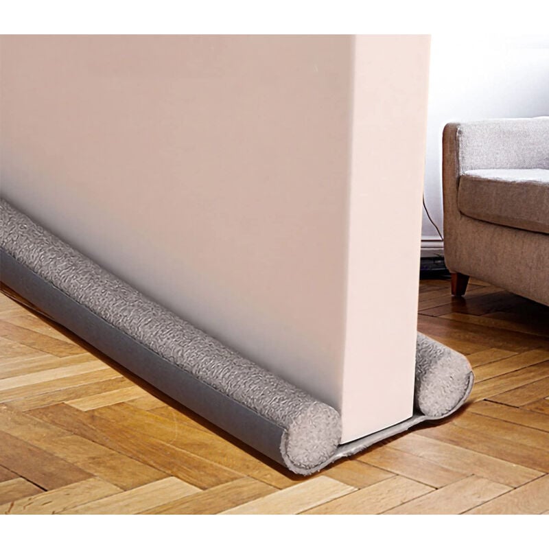 foto del prodotto bes paraspifferi porta ingresso sottoporta 93cm grigio striscia guarnizione schiuma