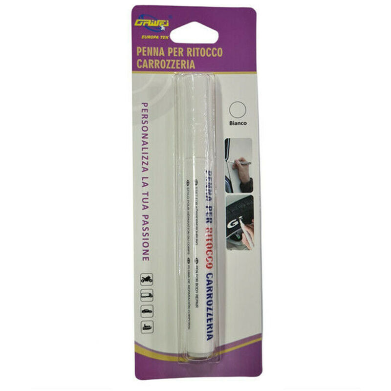 foto del prodotto bes pennarello ritocco carrozzeria auto vernice penna copri graffi bianco ca 02912