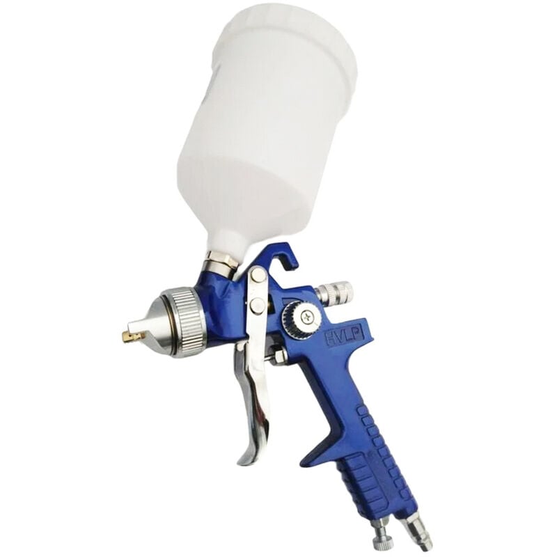 foto del prodotto bes pistola spray vernice aria 600 ml pittura aerografo spruzzo ugello 1.7mm hvlp