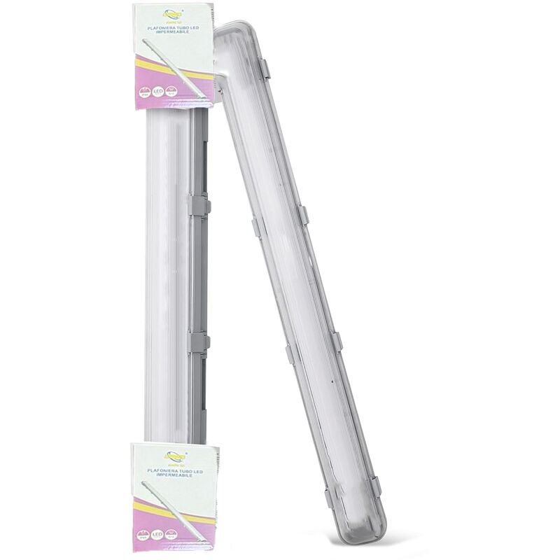 foto del prodotto bes plafoniera stagna 1tubo led 120cm 18w ip65 copertura opaca impermeabile fm 20231