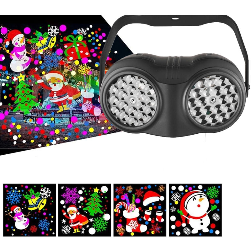 foto del prodotto bes proiettore natalizio luci di natale led rgbw binoculare decorazioni multicolore