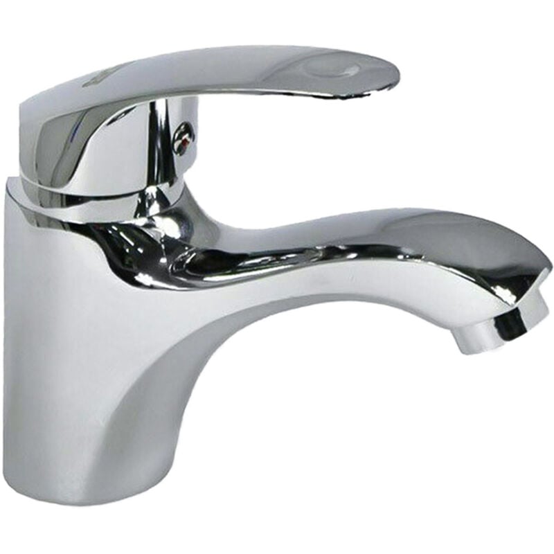 foto del prodotto bes - rubinetto miscelatore bagno silver cromato lavabo lavandino lega metallica