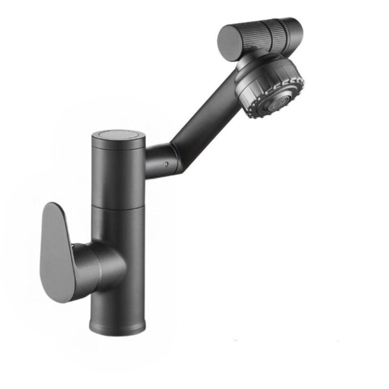 foto del prodotto bes rubinetto rotante da lavabo moderno miscelatore cascata da bagno antracite