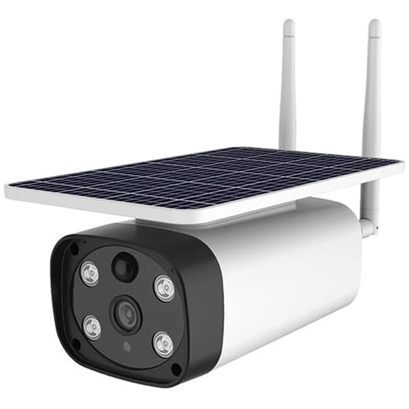 foto del prodotto bes telecamera pannello solare wifi esterno camera videosorveglianza esterna ip67