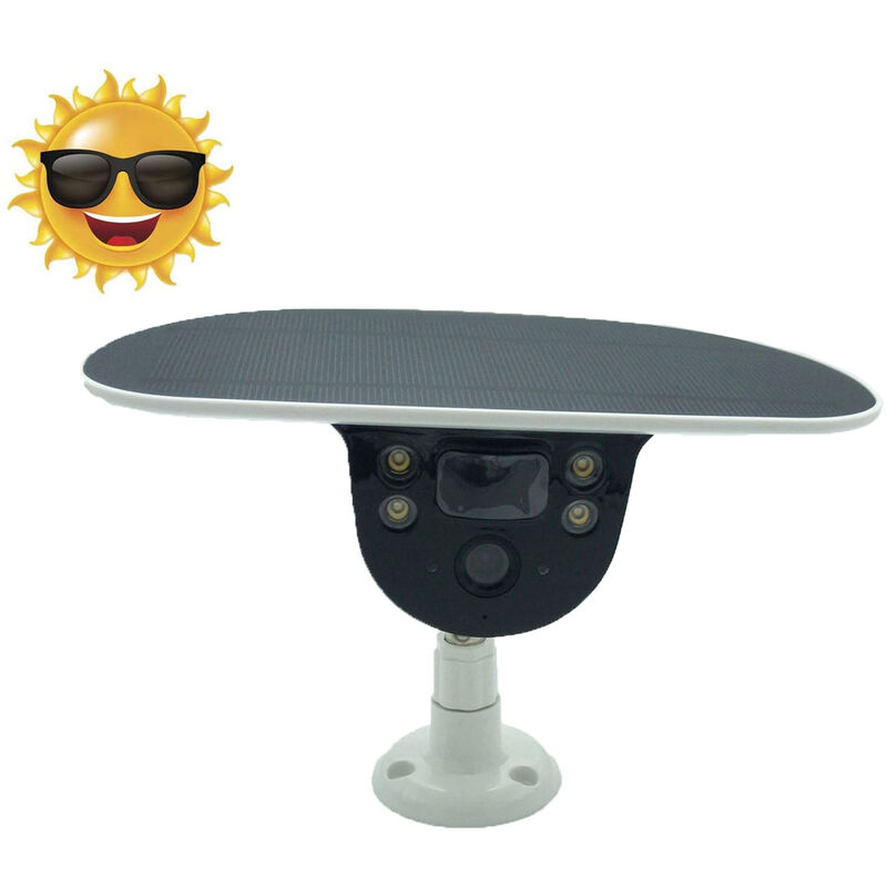 foto del prodotto bes telecamera sorveglianza esterna wi fi pannello solare videosorveglianza smart