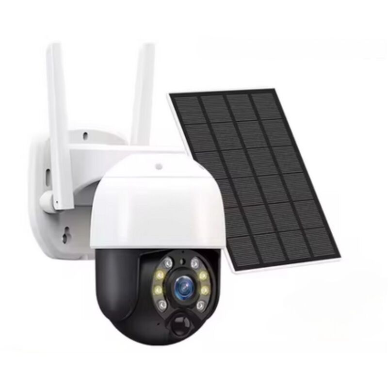 foto del prodotto bes telecamera videosorveglianza 3.6mm pannello solare wifi sicurezza allarme app