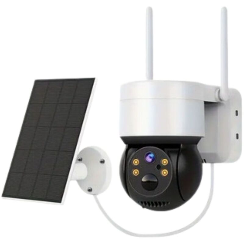foto del prodotto bes telecamera videosorveglianza pannello solare wifi sicurezza allarme senza fili