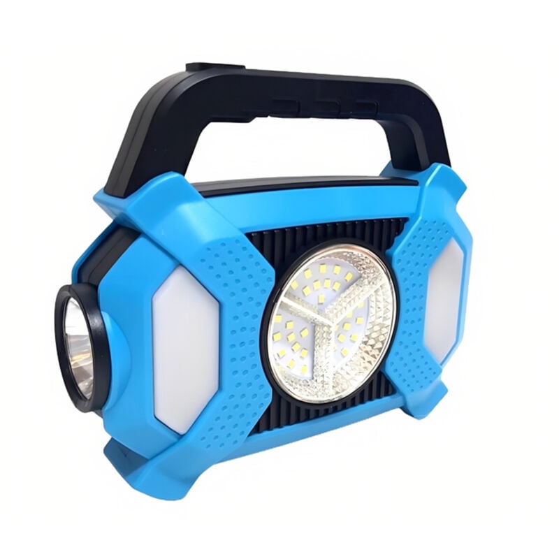 foto del prodotto bes torcia lampada pannello solare ricaricabile portatile 20w power bank luce usb