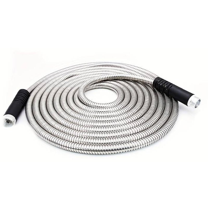foto del prodotto bes tubo acqua giardino in acciao inox leggero anti nodo 7 metri