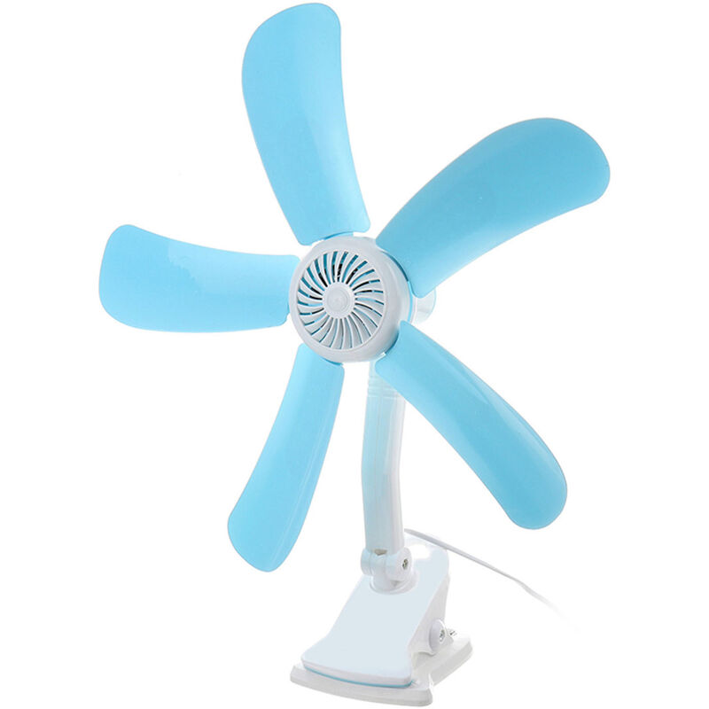 foto del prodotto bes ventilatore con pinza scrivania tavolo doppio snodo 5 pale casa ufficio j599