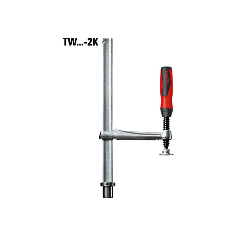 foto del prodotto bessey elementi di serraggio per tavoli da saldatura tw con impugnatura bimateriale 300 120 mm tw28 30 12 2k