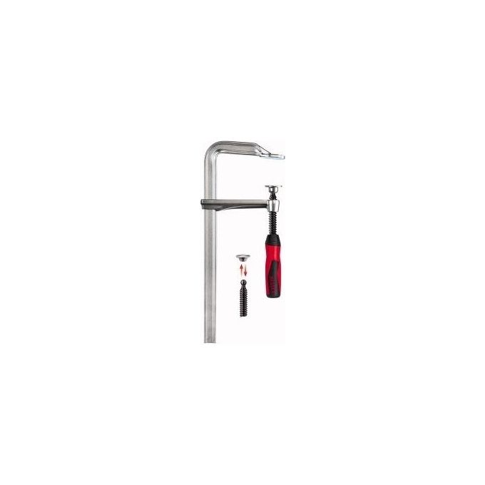 foto del prodotto bessey gz16-2k morsa morsetto f 16 cm nero, rosso, acciaio inossidabile