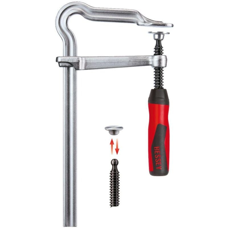 foto del prodotto bessey strettoio a vite omega gmz con impugnatura a 2 componenti