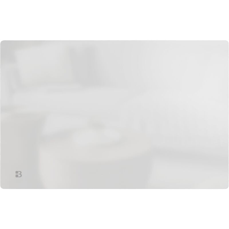 foto del prodotto bestherm radiatore elettrico fisso a inerzia secca in ceramica con pannello in vetro 1500 w iris orizzontale bianco