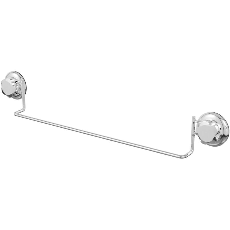 foto del prodotto bestlock bath portasciugamani, installazione senza trapano, 60.6x6.5x9 cm, cromo compactor