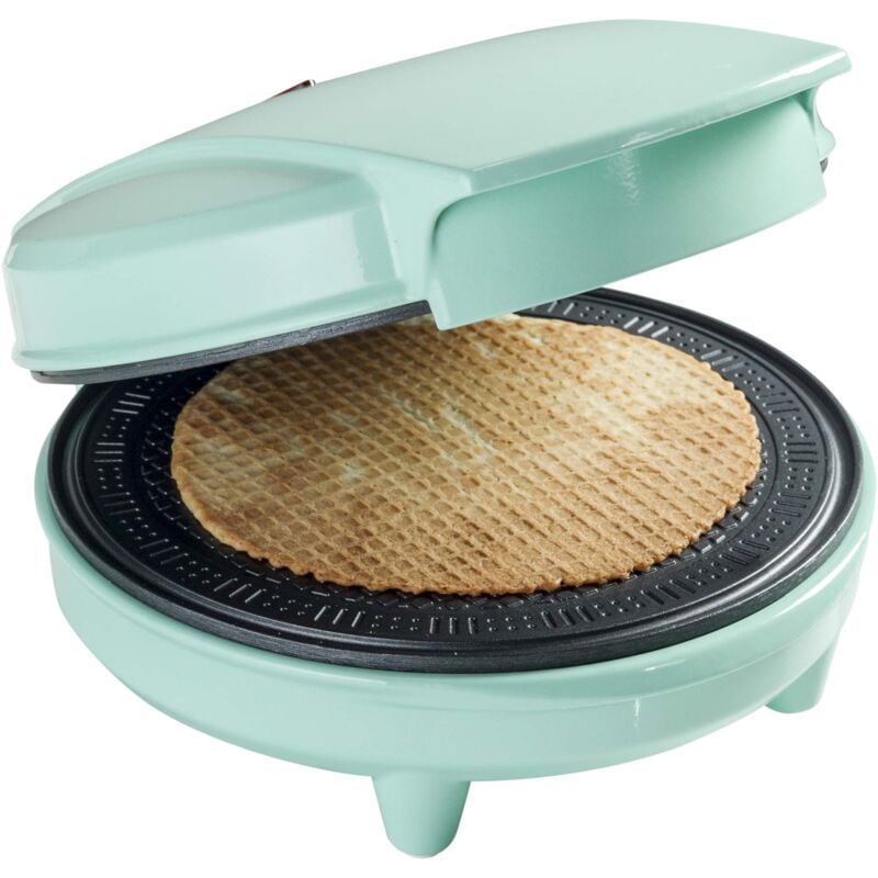 foto del prodotto bestron awcm700 macchina automatica per cornetti con cono, antiaderente, 700 watt, colore verde menta, w, metallo plastica, colour