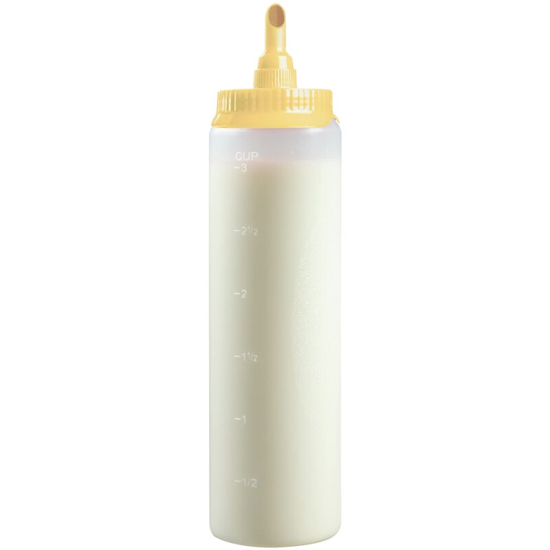 foto del prodotto bestron dispensatoreper impasto, dosatore per impasto da 700 ml, per crepes, poffertjes, pancake, waffle, muffin o ciambelle, colore giallo