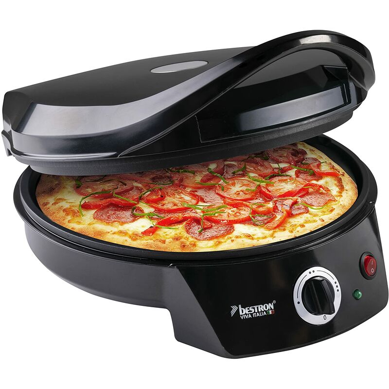 foto del prodotto bestron forno elettrico per pizza fino a 230 c, con calore superiore inferiore, per pizza fatta in casa o surgelata, torte fiamme, quiche o
