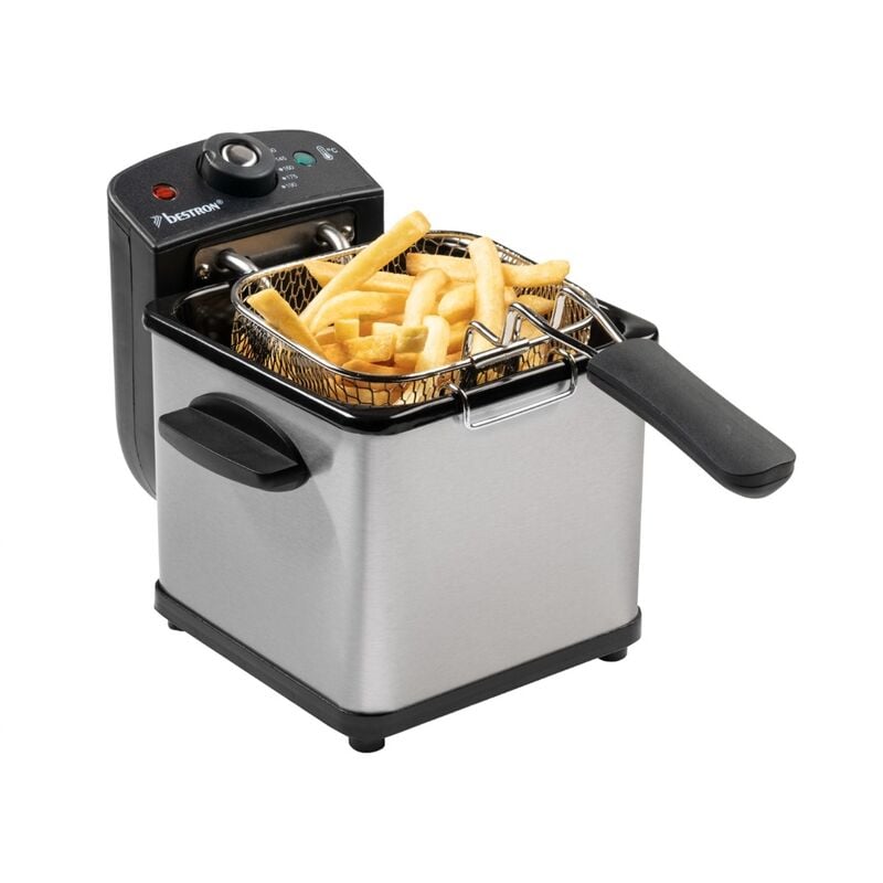 foto del prodotto bestron friggitrice vasca smaltata estraibile acciaio inox 1,2 l 1000 w af100s