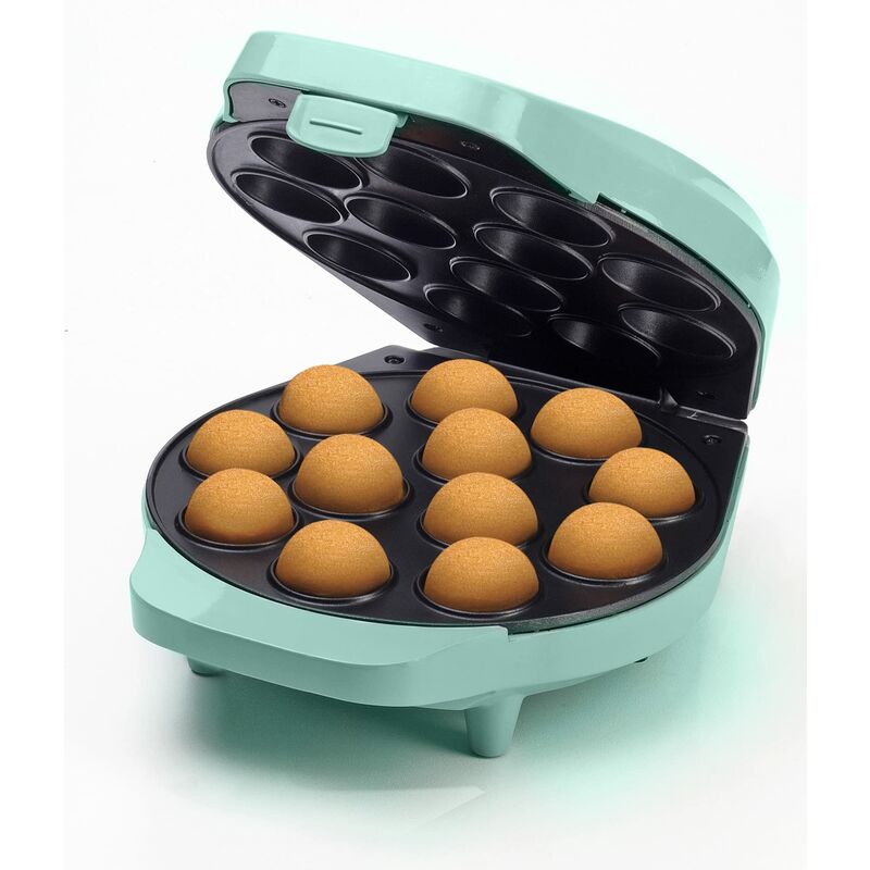 foto del prodotto bestron macchina per cake pop di dal design retr , con maggiordomo per cake pop, forchetta e 12 bastoncini per cake pop, 700 w, colore verde