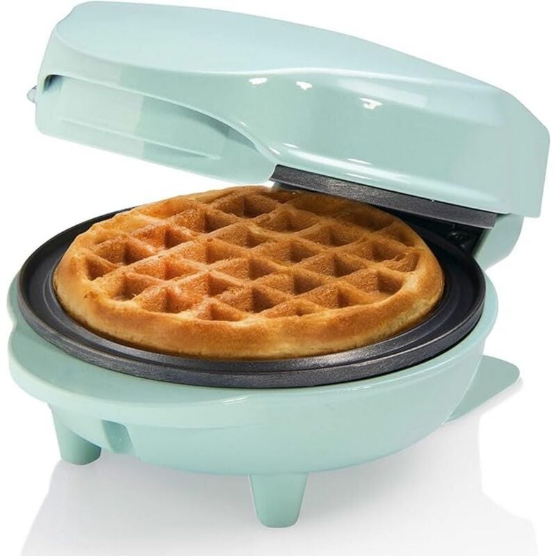 foto del prodotto bestron waffle maker, piastra per waffel mini 10 cm, piccola macchina con rivestimento antiaderente, per compleanni di bambini, feste di famiglia,