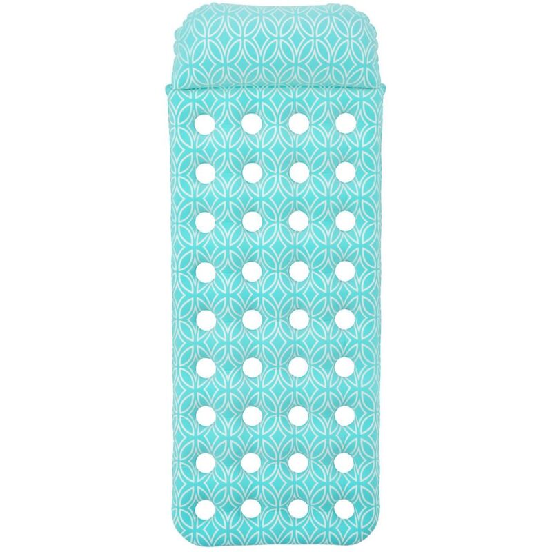 foto del prodotto bestway 43550 galleggiante da piscina e da spiaggia blu monocromatico pvc materassino galleggiante
