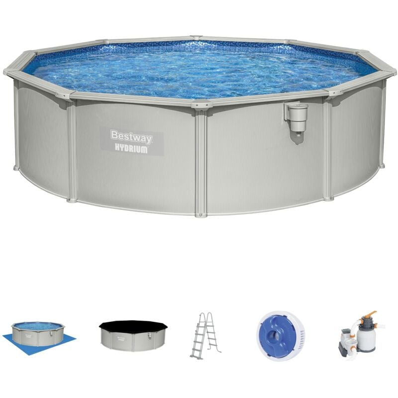 foto del prodotto bestway 56384 4 set piscina fuori terra hydrium da 460x120 cm
