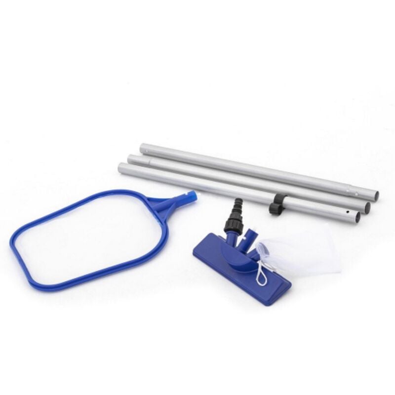foto del prodotto bestway 58013 kit di manutenzione e pulizia per piscina piscine asta con retino aspiratore sacco raccoglitore
