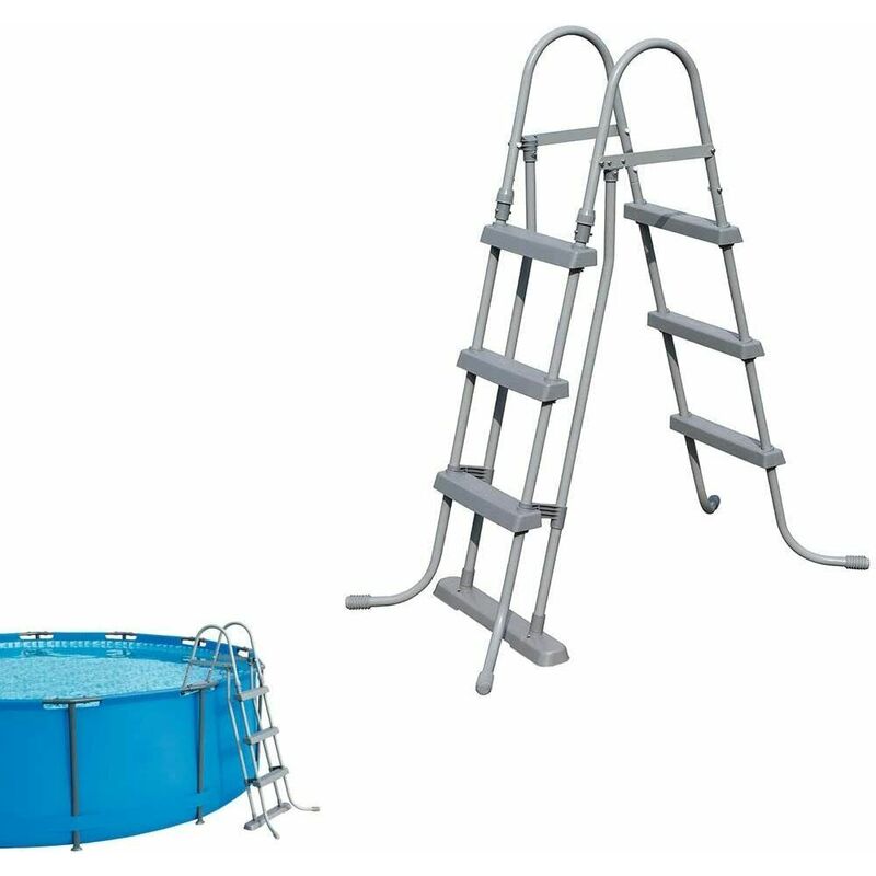 foto del prodotto bestway 58330 scala scaletta 3 gradini per piscine alte 107 cm