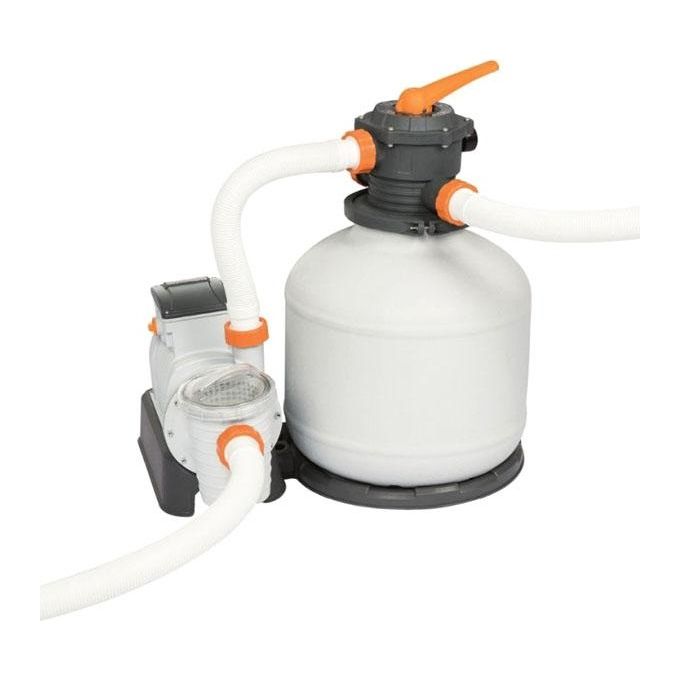 foto del prodotto bestway 58486 flowclear pompa di filtraggio a sabbia per piscine fuori terra, portata 11.355 lt-h