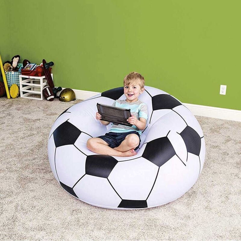 foto del prodotto bestway 75010 poltrona gonfiabile pallone da calcio, 6 anni 