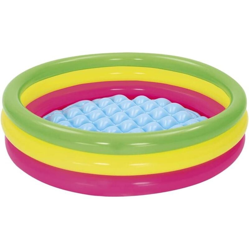 foto del prodotto bestway bestwey piscina summer 3 anelli 102x25 cm fondo gonfiabile fuori terra in gomma