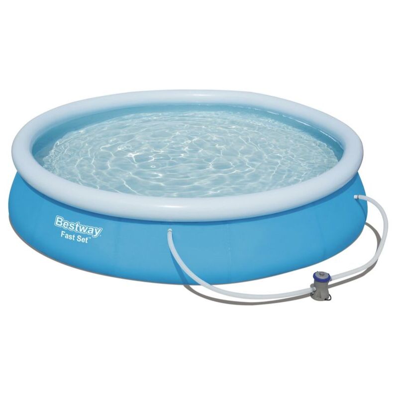 foto del prodotto bestway fast set piscina gonfiabile fuori terra con pompa e filtro 366 x 76 cm