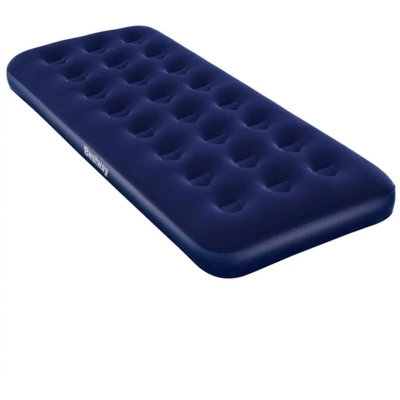 foto del prodotto bestway materasso singolo gonfiabile floccato in vinile blu 185x76x22 cm cod. 67000