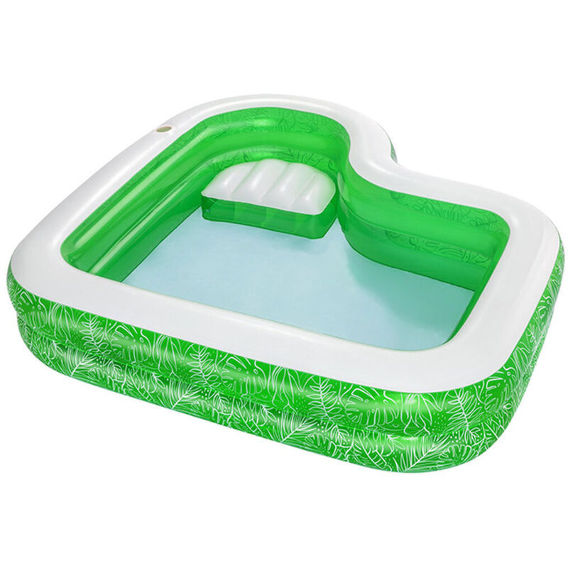 foto del prodotto bestway piscina gonfiabile 2 camere tropical 231x231x51 cm +6 anni giardino 54336