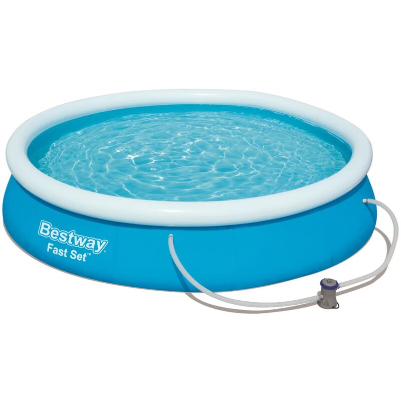 foto del prodotto bestway piscina gonfiabile 366 x 76 cm autoportante fuori terra pompa filtro fast set