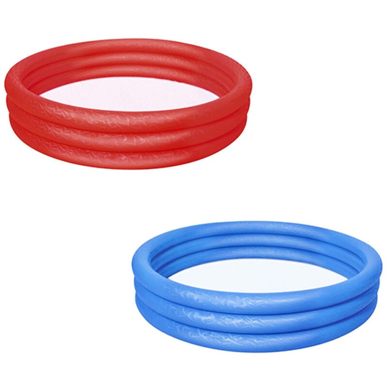 foto del prodotto bestway piscina gonfiabile bambini 3 anelli eco colore assortito 183x33 cm 2 anni giardino 51027